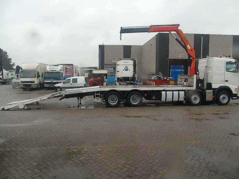 Volvo FH 460 + 8X4 + PALFINGER PK15500 + MANUAL + euro 5 - Autószállító teherautó, Darus autó: 2 kép. Volvo FH 460 + 8X4 + PALFINGER PK15500 + MANUAL + euro 5 - Autószállító teherautó, Darus autó: 2 kép.