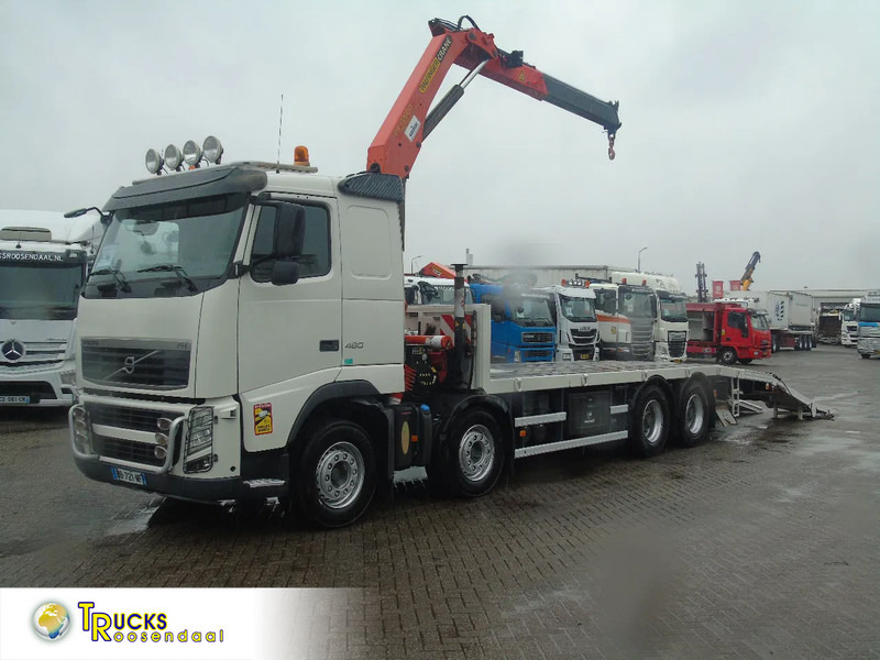 Volvo FH 460 + 8X4 + PALFINGER PK15500 + MANUAL + euro 5 - Autószállító teherautó, Darus autó: 1 kép. Volvo FH 460 + 8X4 + PALFINGER PK15500 + MANUAL + euro 5 - Autószállító teherautó, Darus autó: 1 kép.