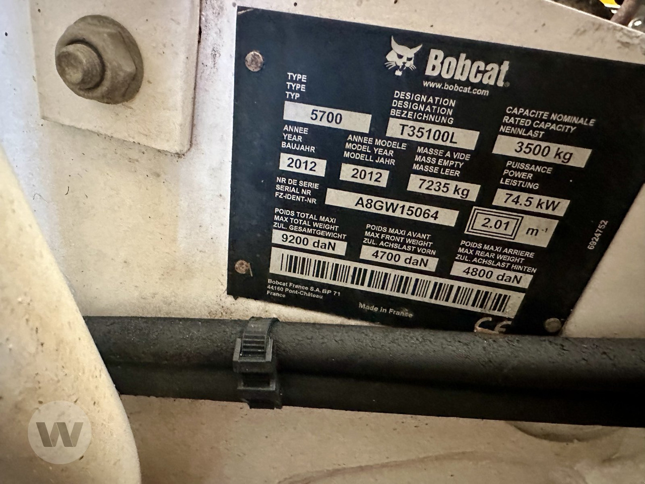 Bobcat T 35100 L - Teleszkópos rakodó: 2 kép. Bobcat T 35100 L - Teleszkópos rakodó: 2 kép.