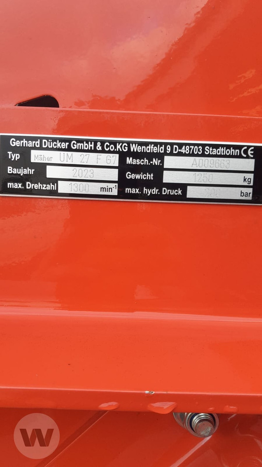 Új Szárzúzó/ Mulcsozó Dücker UM 27: 7 kép. Új Szárzúzó/ Mulcsozó Dücker UM 27: 7 kép.