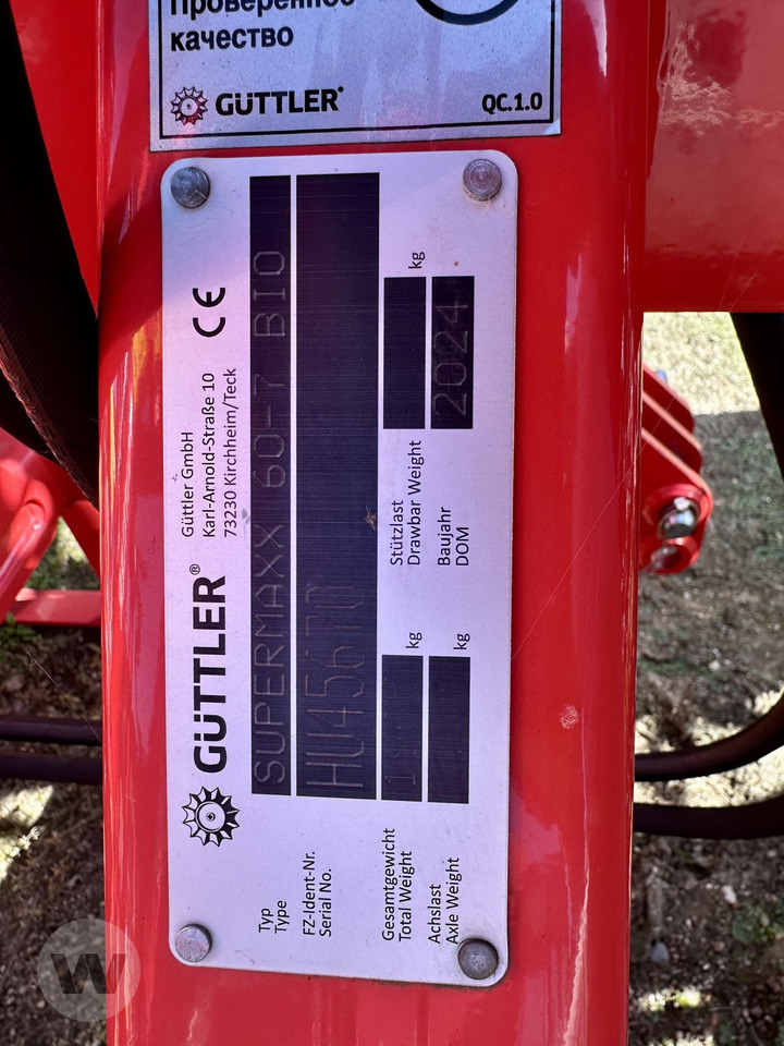 Güttler SUPERMAXX BIO 60-7 - Rugós borona: 2 kép. Güttler SUPERMAXX BIO 60-7 - Rugós borona: 2 kép.