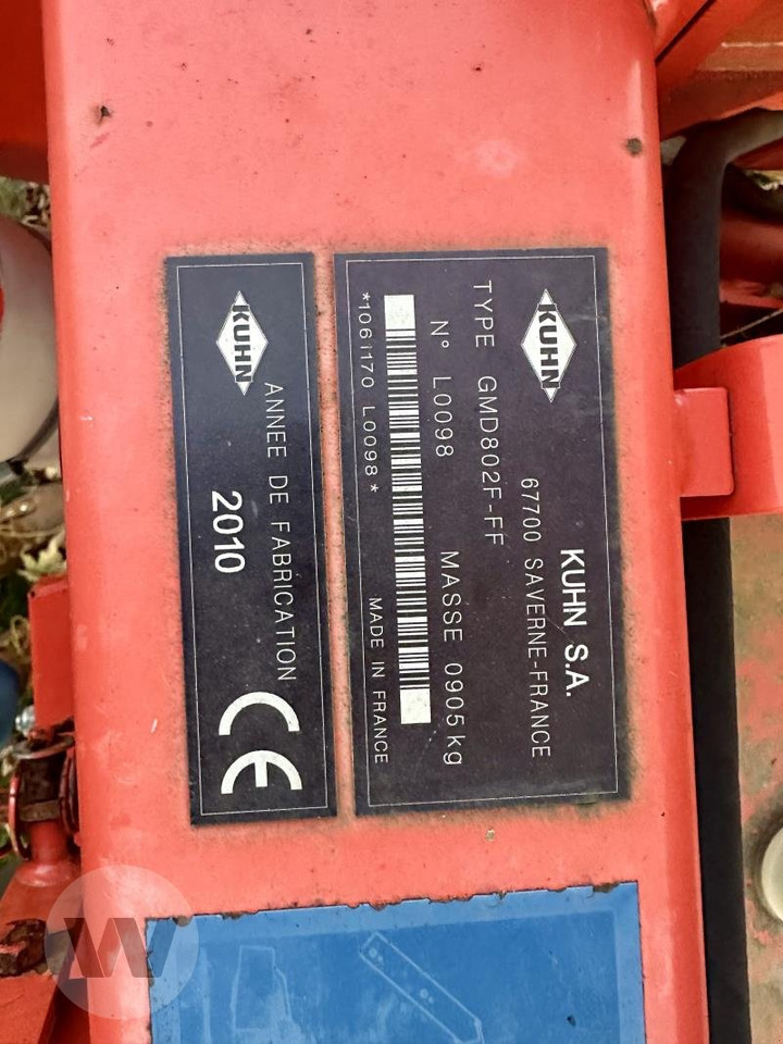 Kuhn GMD 802 F - Fűkasza: 5 kép. Kuhn GMD 802 F - Fűkasza: 5 kép.