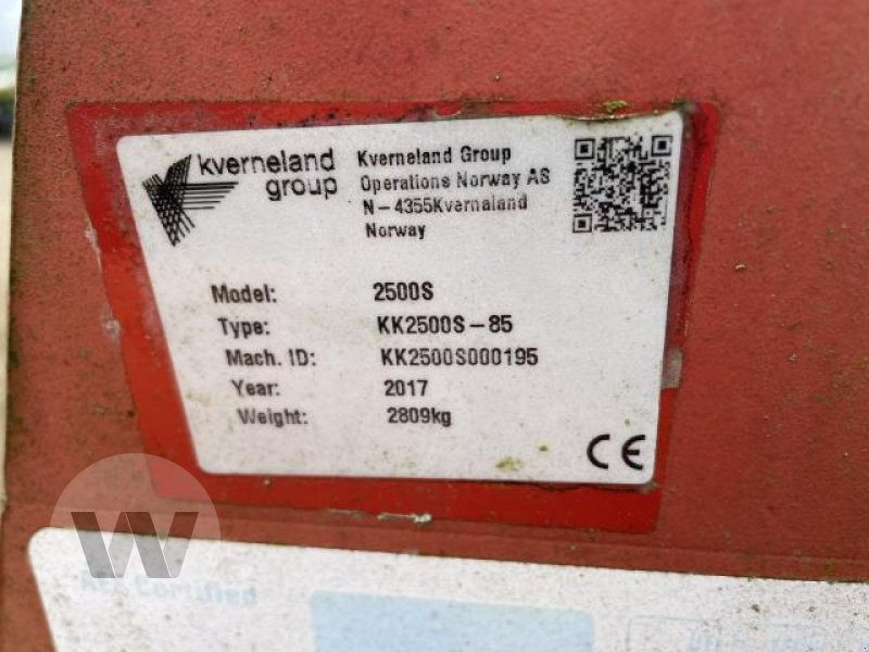 Kverneland 2500 S - Eke: 5 kép. Kverneland 2500 S - Eke: 5 kép.