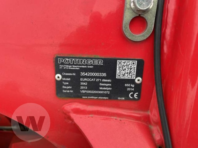 Pöttinger Eurocat 271 Classic - Fűkasza: 5 kép. Pöttinger Eurocat 271 Classic - Fűkasza: 5 kép.