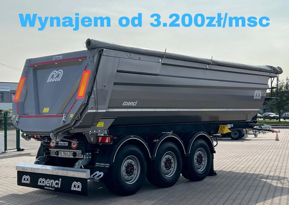 Menci Wywrotka stalowa 27m3, Cramaro Elektryczny/Manualny/Boczny // Waga 6000 kg // Hardox HB500 - Félpótkocsi billenőplatós: 1 kép. Menci Wywrotka stalowa 27m3, Cramaro Elektryczny/Manualny/Boczny // Waga 6000 kg // Hardox HB500 - Félpótkocsi billenőplatós: 1 kép.