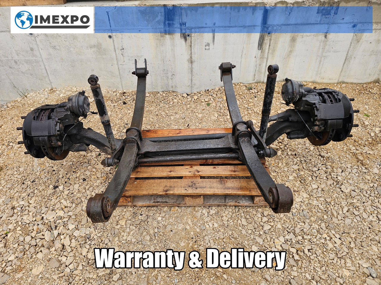 RENAULT MAGNUM DXI / COMPLETE FRONT AXLE / HUB SPRING - Első tengely: 1 kép. RENAULT MAGNUM DXI / COMPLETE FRONT AXLE / HUB SPRING - Első tengely: 1 kép.