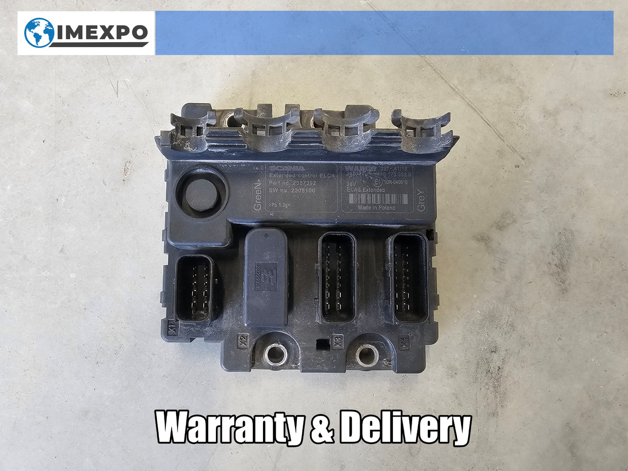 SCANIA S, R, P, G / ELC4 CONTROL UNIT / 2387392 - ECU: 1 kép. SCANIA S, R, P, G / ELC4 CONTROL UNIT / 2387392 - ECU: 1 kép.