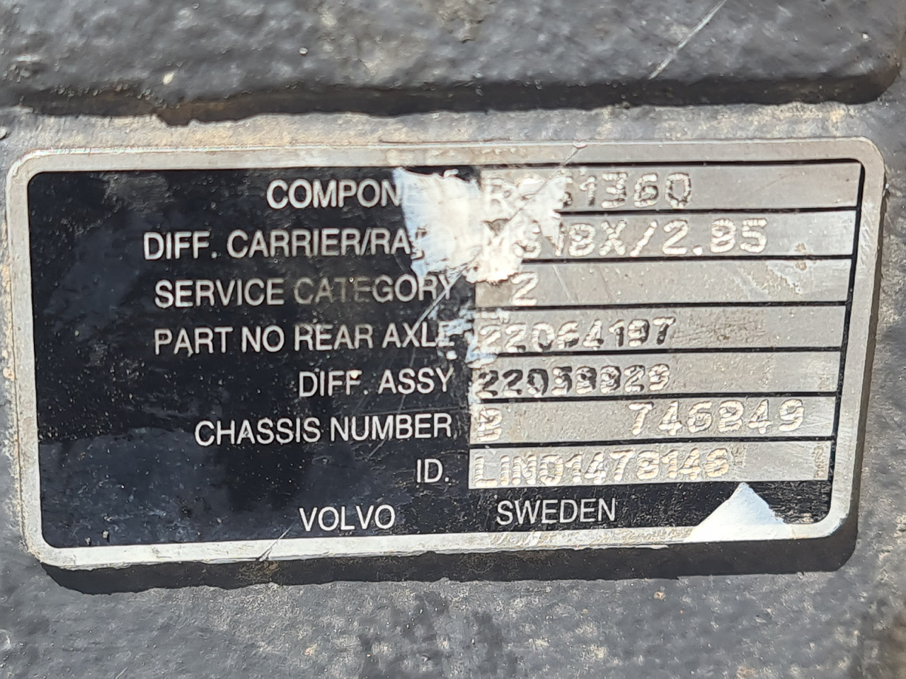 VOLVO DIFFERENTIAL DIFF / MS18X / RSS1360 / RATIO 2.85 37-13 / WORLDWIDE DELIVERY - Hátsó tengely: 5 kép. VOLVO DIFFERENTIAL DIFF / MS18X / RSS1360 / RATIO 2.85 37-13 / WORLDWIDE DELIVERY - Hátsó tengely: 5 kép.