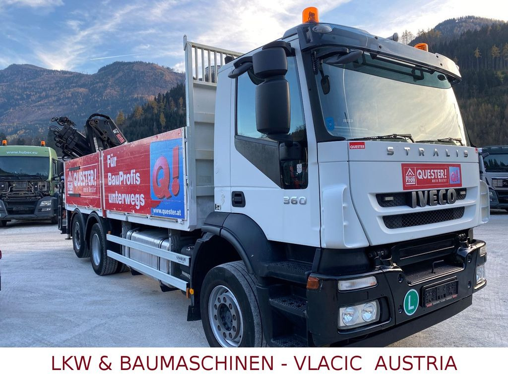 Iveco Stralis 360 Kran HIAB 166 4xHydr. Ladung 6,20m Iveco Stralis 360 Kran HIAB 166 4xHydr. Ladung 6,20m - Platós teherautó, Darus autó: 2 kép. Iveco Stralis 360 Kran HIAB 166 4xHydr. Ladung 6,20m Iveco Stralis 360 Kran HIAB 166 4xHydr. Ladung 6,20m - Platós teherautó, Darus autó: 2 kép.