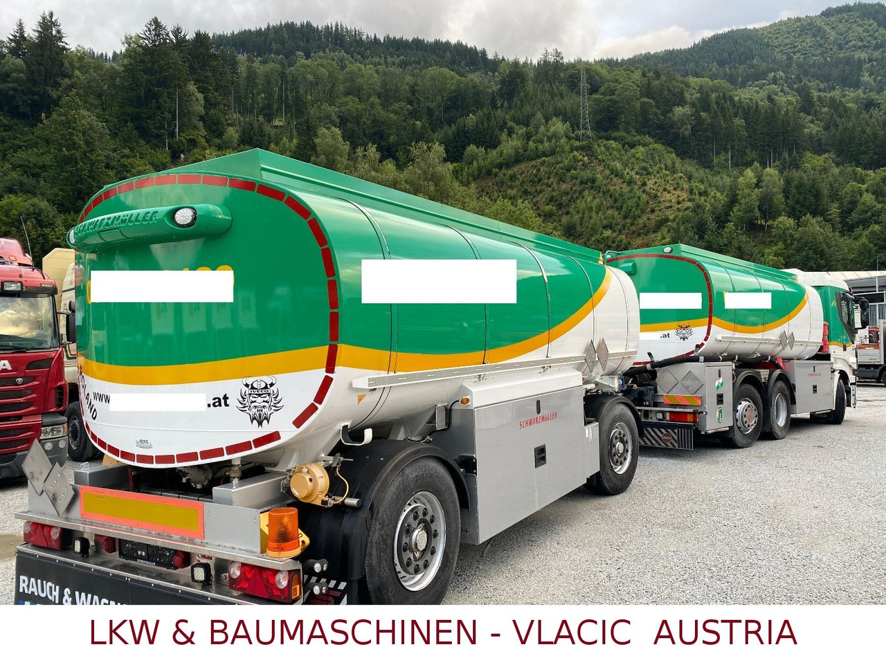 Iveco Stralis 460 Schwarzmüller Benz/Diesel Kompletzug - Tartályos teherautó: 2 kép. Iveco Stralis 460 Schwarzmüller Benz/Diesel Kompletzug - Tartályos teherautó: 2 kép.