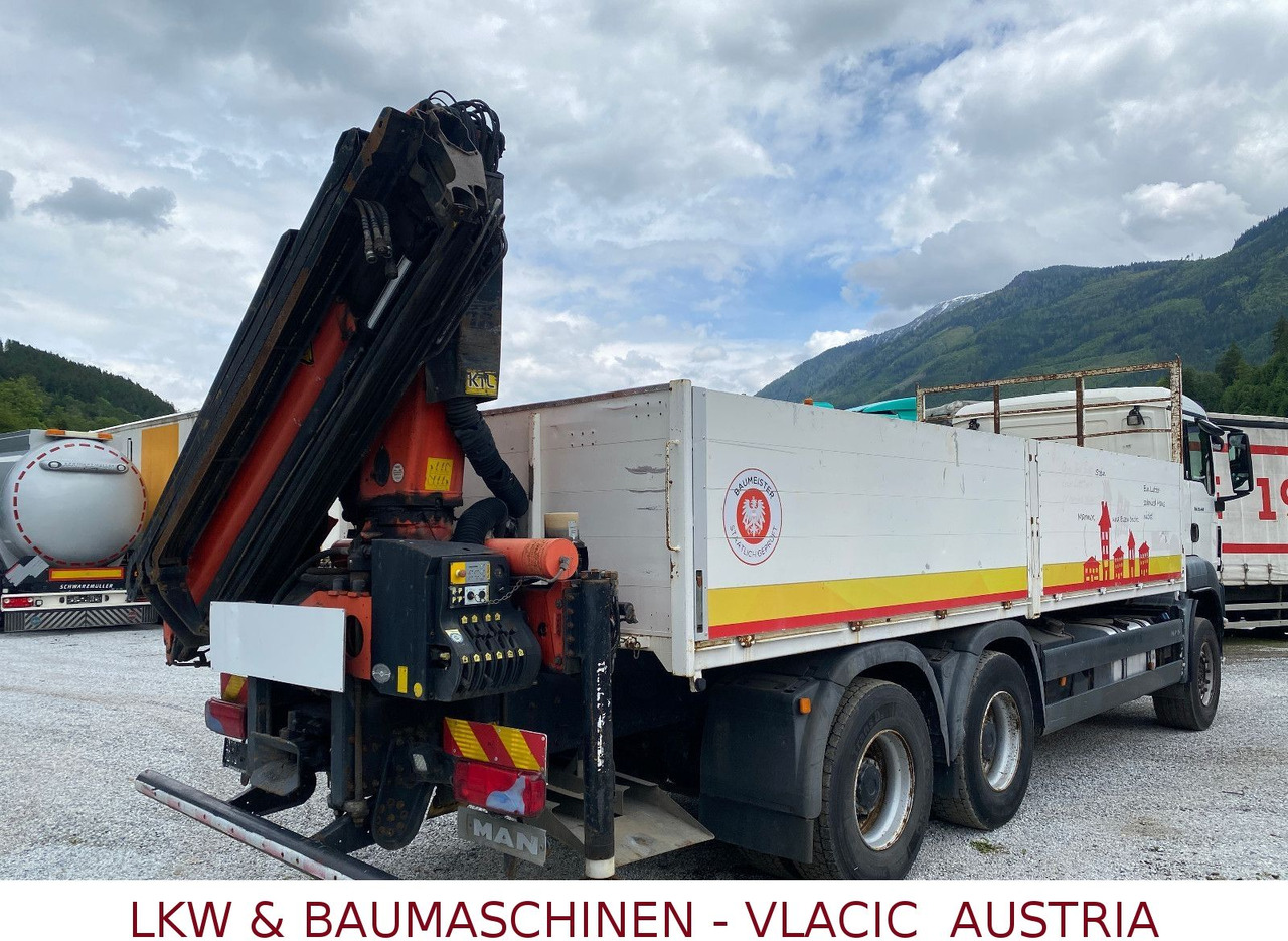 MAN TGS 33.440 6x4 Blatt/Blatt Mit Palfinger PK16500 - Platós teherautó, Darus autó: 3 kép. MAN TGS 33.440 6x4 Blatt/Blatt Mit Palfinger PK16500 - Platós teherautó, Darus autó: 3 kép.