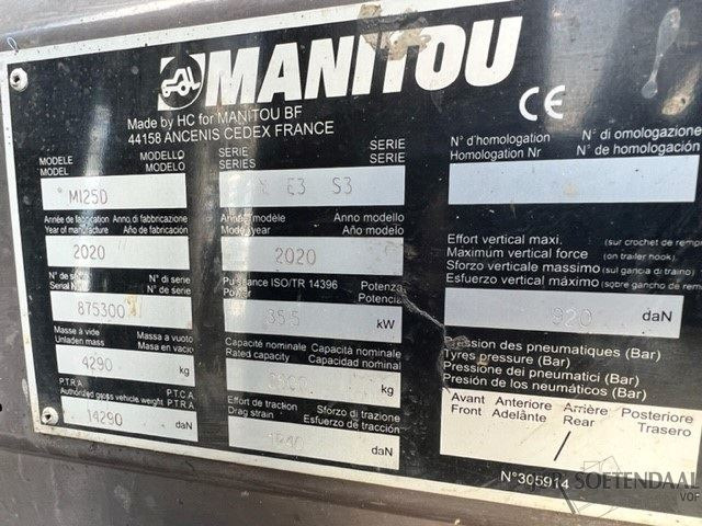 Dízel targonca MANITOU MI25D: 7 kép.