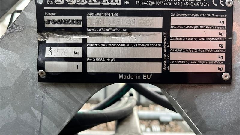 Joskin SCARIFLEX 1200 R6S6 12m bredstrigle med 6rækker tæ - Borona: 5 kép. Joskin SCARIFLEX 1200 R6S6 12m bredstrigle med 6rækker tæ - Borona: 5 kép.