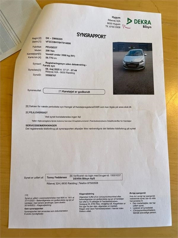 Peugeot 208 1,6 BlueHDi 100 Active Van 5d. NYSYNET og KUN - Autó: 4 kép. Peugeot 208 1,6 BlueHDi 100 Active Van 5d. NYSYNET og KUN - Autó: 4 kép.