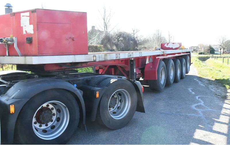 LUECK SPR75/5 5 achse BALLAST TRAILER 3x STEERAXLE!! - Platós félpótkocsi: 3 kép. LUECK SPR75/5 5 achse BALLAST TRAILER 3x STEERAXLE!! - Platós félpótkocsi: 3 kép.