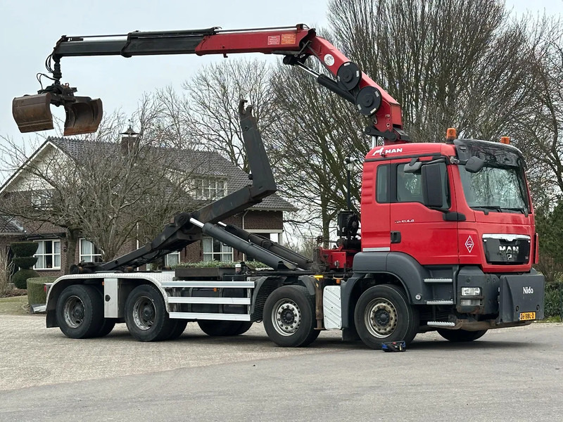 MAN TGS 41.400 8X4 WIDESPREAD!!HMF 22TM KRAAN/HAAK!!TOP!! - Horgos rakodó teherautó, Darus autó: 3 kép. MAN TGS 41.400 8X4 WIDESPREAD!!HMF 22TM KRAAN/HAAK!!TOP!! - Horgos rakodó teherautó, Darus autó: 3 kép.