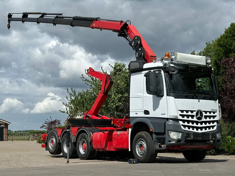Mercedes-Benz Arocs 3251 8x4 TRIPLE!!26TM KRAAN/HAAK!!EURO6!!TOP! - Horgos rakodó teherautó, Darus autó: 1 kép. Mercedes-Benz Arocs 3251 8x4 TRIPLE!!26TM KRAAN/HAAK!!EURO6!!TOP! - Horgos rakodó teherautó, Darus autó: 1 kép.