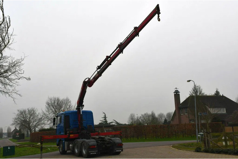Nyergesvontató MAN TGA 26.480 6x4 TRUCK/TRACTOR! CRANE/KRAN/GRUE HIAB 22TM!!: 7 kép.