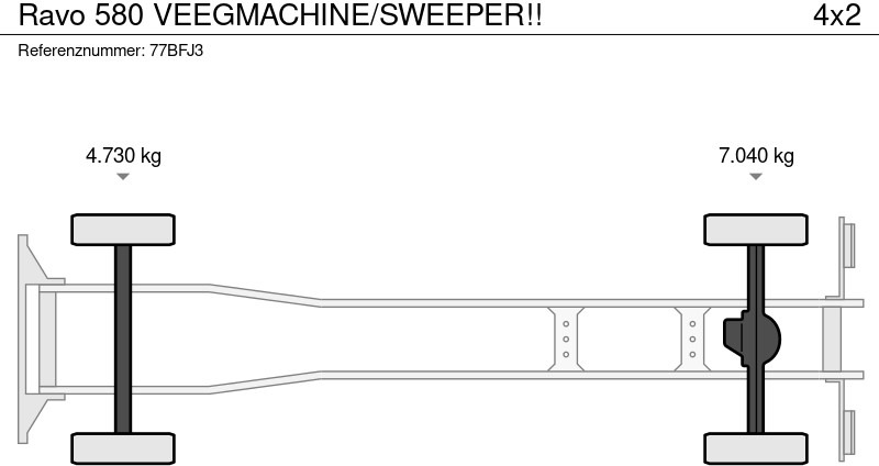 Utcaseprő gép Ravo 580 VEEGMACHINE/SWEEPER!!: 14 kép.