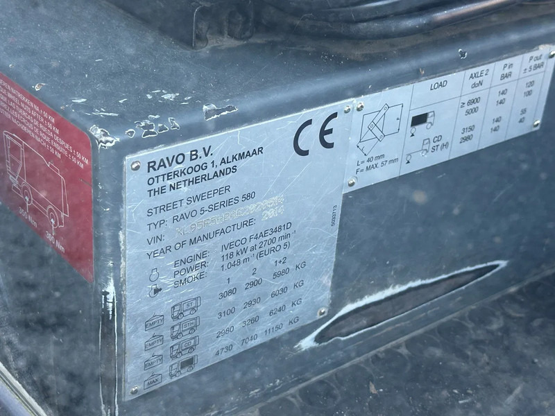 Utcaseprő gép Ravo 580 VEEGMACHINE/SWEEPER!!: 9 kép.