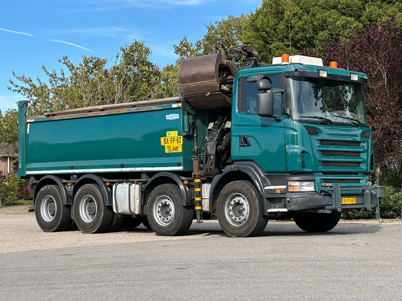 Scania G360 8x4!!Z-Kraan/KIPPER!! - Billenőplatós teherautó, Darus autó: 4 kép. Scania G360 8x4!!Z-Kraan/KIPPER!! - Billenőplatós teherautó, Darus autó: 4 kép.