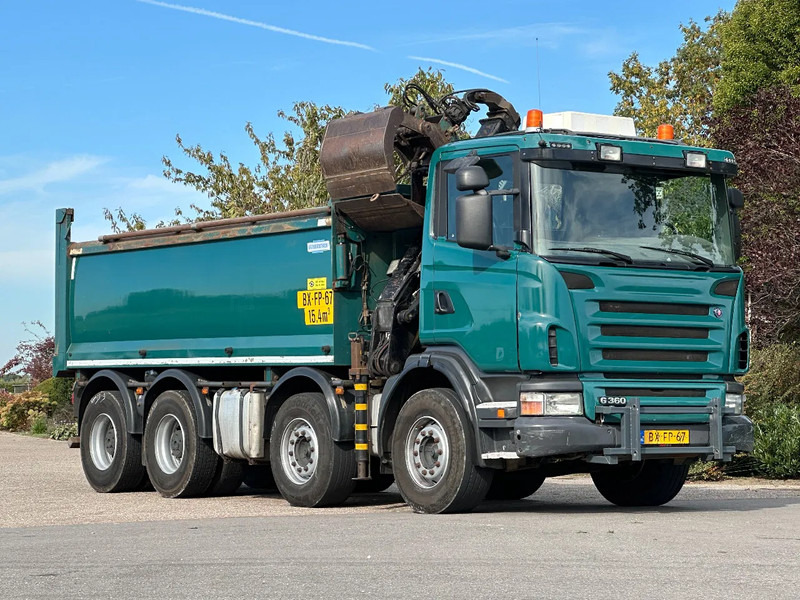 Scania G360 8x4!!Z-Kraan/KIPPER!! - Billenőplatós teherautó, Darus autó: 2 kép. Scania G360 8x4!!Z-Kraan/KIPPER!! - Billenőplatós teherautó, Darus autó: 2 kép.
