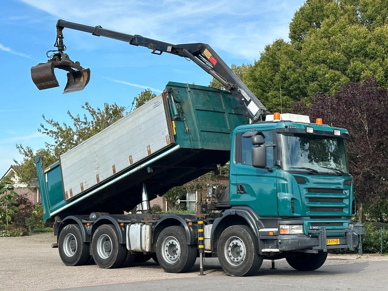 Scania G360 8x4!!Z-Kraan/KIPPER!! - Billenőplatós teherautó, Darus autó: 3 kép. Scania G360 8x4!!Z-Kraan/KIPPER!! - Billenőplatós teherautó, Darus autó: 3 kép.