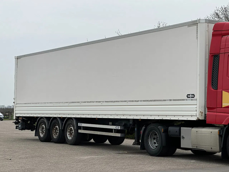Van Hool 3 assige kasten trailer LBW/LAADKLEP 2500kg - Félpótkocsi dobozos: 1 kép. Van Hool 3 assige kasten trailer LBW/LAADKLEP 2500kg - Félpótkocsi dobozos: 1 kép.