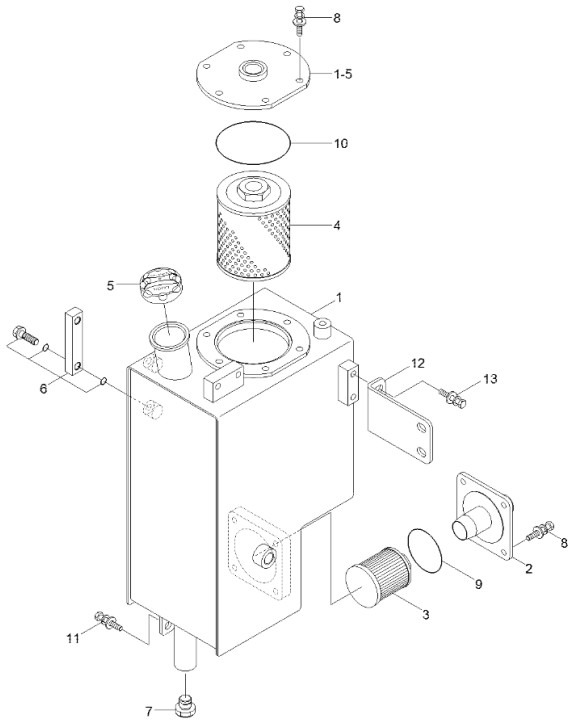 Case 31MJ-01100 - Hidraulikus tartály - Építőipari gépek: 1 kép. Case 31MJ-01100 - Hidraulikus tartály - Építőipari gépek: 1 kép.
