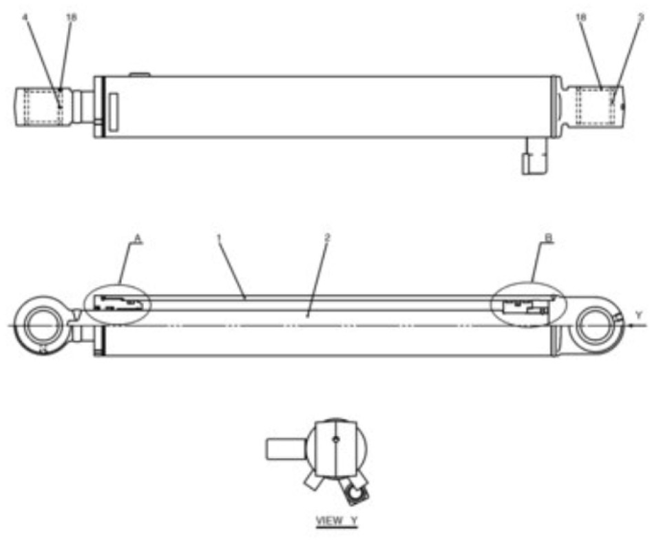 Case PY01V00070F1 - Hidraulikus henger - Építőipari gépek: 1 kép. Case PY01V00070F1 - Hidraulikus henger - Építőipari gépek: 1 kép.
