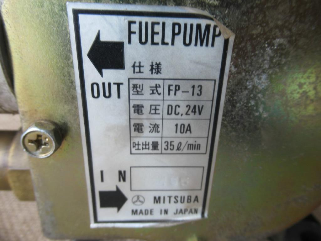 Mitsuba FP13 - - Üzemanyag szivattyú - Építőipari gépek: 3 kép. Mitsuba FP13 - - Üzemanyag szivattyú - Építőipari gépek: 3 kép.
