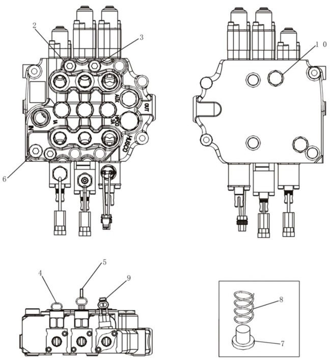 New Holland 87527181 - 87527178 - Hidraulikus szelep - Építőipari gépek: 1 kép. New Holland 87527181 - 87527178 - Hidraulikus szelep - Építőipari gépek: 1 kép.