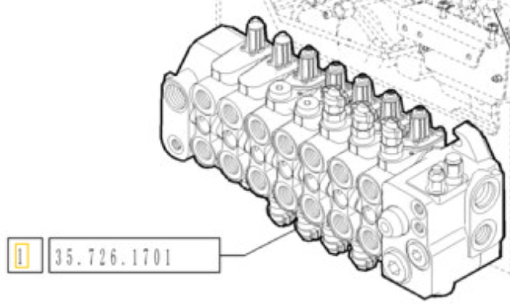 New Holland 87738257 - Hidraulikus szelep - Építőipari gépek: 2 kép. New Holland 87738257 - Hidraulikus szelep - Építőipari gépek: 2 kép.