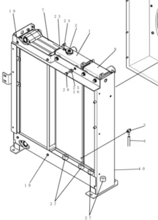 New Holland YB05P00019S007 - Olajhűtő - Építőipari gépek: 1 kép. New Holland YB05P00019S007 - Olajhűtő - Építőipari gépek: 1 kép.