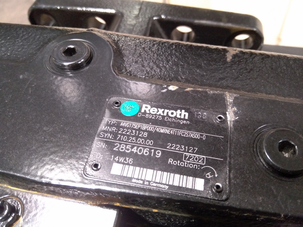 Rexroth A4VG175EP1BP000/40MRNE4T11FC2S7AS00-0 - 2223127 - Hidraulikus szivattyú - Építőipari gépek: 4 kép. Rexroth A4VG175EP1BP000/40MRNE4T11FC2S7AS00-0 - 2223127 - Hidraulikus szivattyú - Építőipari gépek: 4 kép.