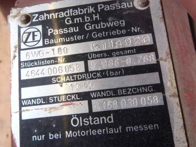 ZF 4644006058 - 4168030058 - Sebességváltó - Építőipari gépek: 1 kép. ZF 4644006058 - 4168030058 - Sebességváltó - Építőipari gépek: 1 kép.