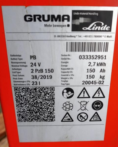 GRUMA 24 Volt 2 PzB 150 Ah - Akkumulátor: 5 kép. GRUMA 24 Volt 2 PzB 150 Ah - Akkumulátor: 5 kép.