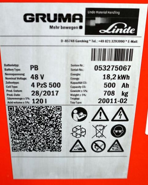 GRUMA 48 Volt 4 PzS 500 Ah - Akkumulátor: 4 kép. GRUMA 48 Volt 4 PzS 500 Ah - Akkumulátor: 4 kép.