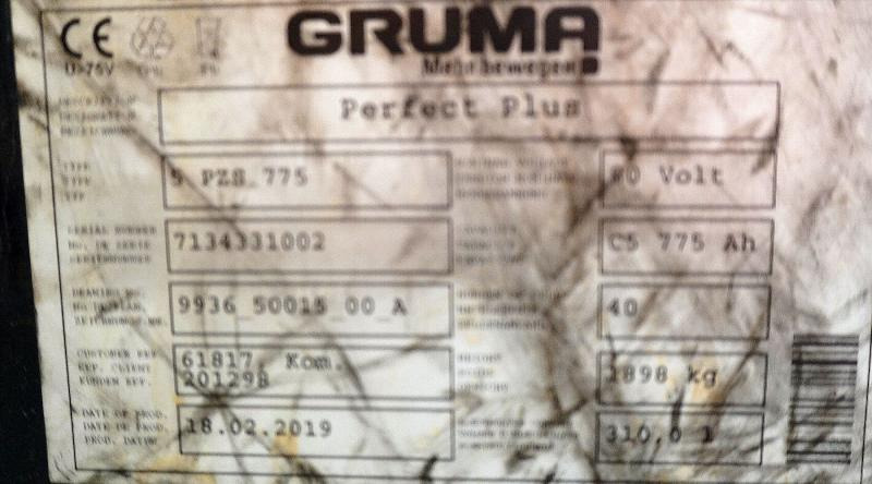 GRUMA 80 Volt 5 PzS 775 Ah - Akkumulátor: 5 kép. GRUMA 80 Volt 5 PzS 775 Ah - Akkumulátor: 5 kép.
