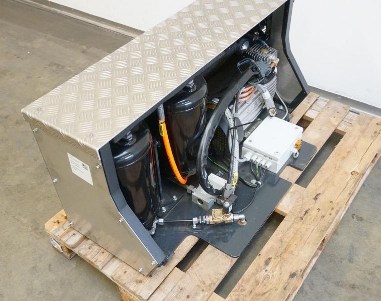 LINDE Kompressor für Druckluftbremsanlage Linde P 80 - Kompresszor, sűrített levegő rendszer - Elektromos vontató: 4 kép. LINDE Kompressor für Druckluftbremsanlage Linde P 80 - Kompresszor, sűrített levegő rendszer - Elektromos vontató: 4 kép.