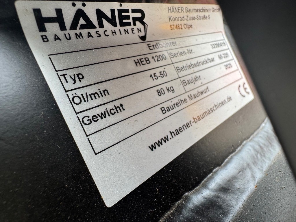 Haner HEB 1200 - Talajfúró: 5 kép. Haner HEB 1200 - Talajfúró: 5 kép.