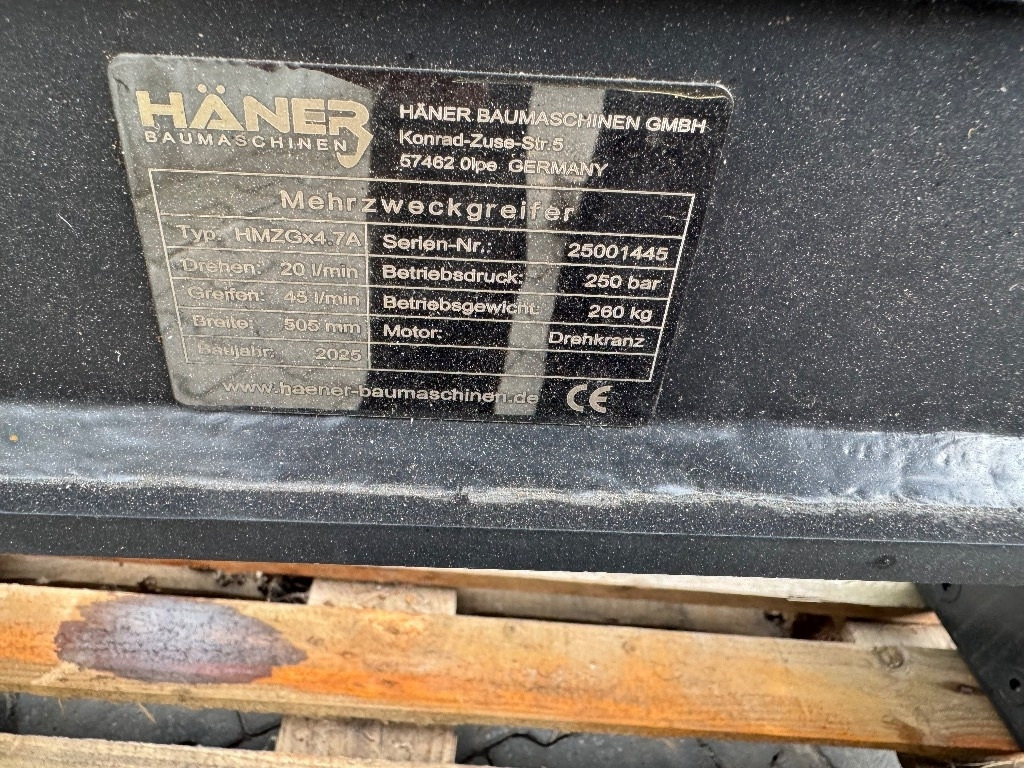 Polip kanál - Építőipari gépek Haner HMZG x4 .7A: 13 kép.