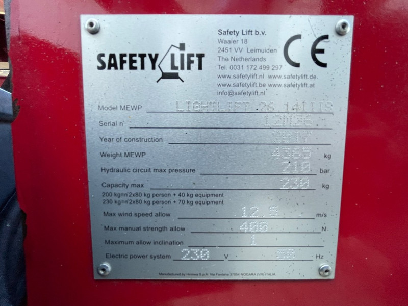 Hinowa Lightlift 26.14 IIIS - Személyemelő: 3 kép. Hinowa Lightlift 26.14 IIIS - Személyemelő: 3 kép.