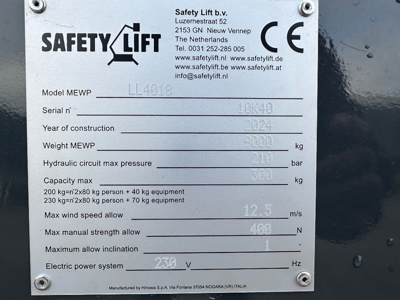 Hinowa Lightlift 40.18 - Személyemelő: 3 kép. Hinowa Lightlift 40.18 - Személyemelő: 3 kép.