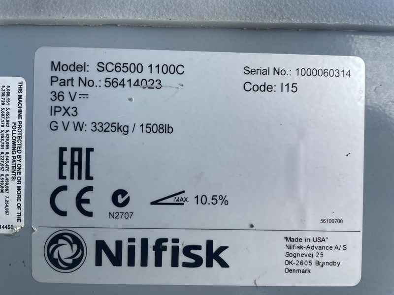 Nilfisk SC 6500 1100C - Súrológép: 3 kép. Nilfisk SC 6500 1100C - Súrológép: 3 kép.
