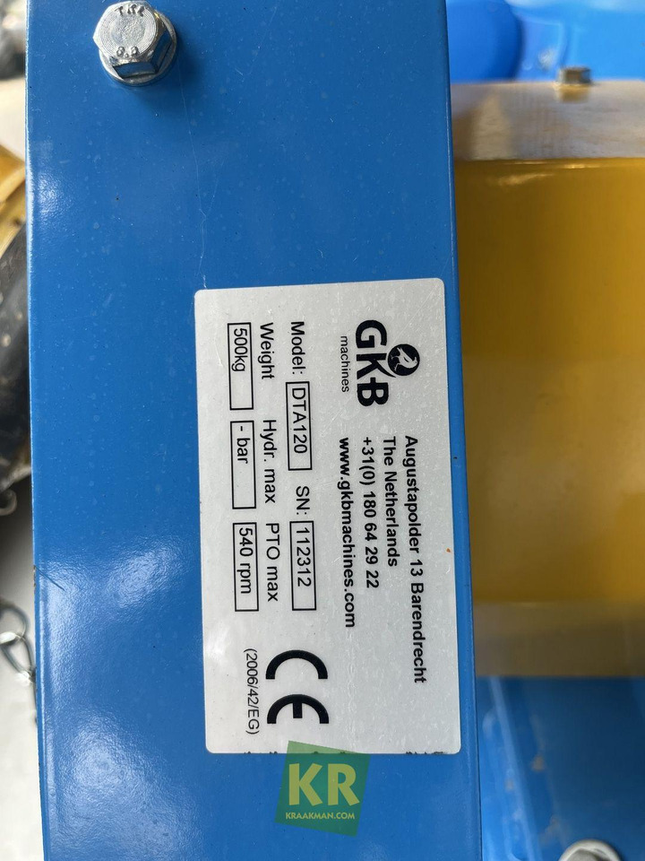 DTA120 diepbeluchter GKB - Talajművelő gep: 2 kép. DTA120 diepbeluchter GKB - Talajművelő gep: 2 kép.