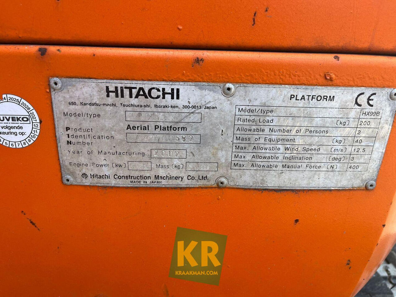 HX 99B hoogwerker Hitachi - Teleszkópos emelő: 4 kép. HX 99B hoogwerker Hitachi - Teleszkópos emelő: 4 kép.