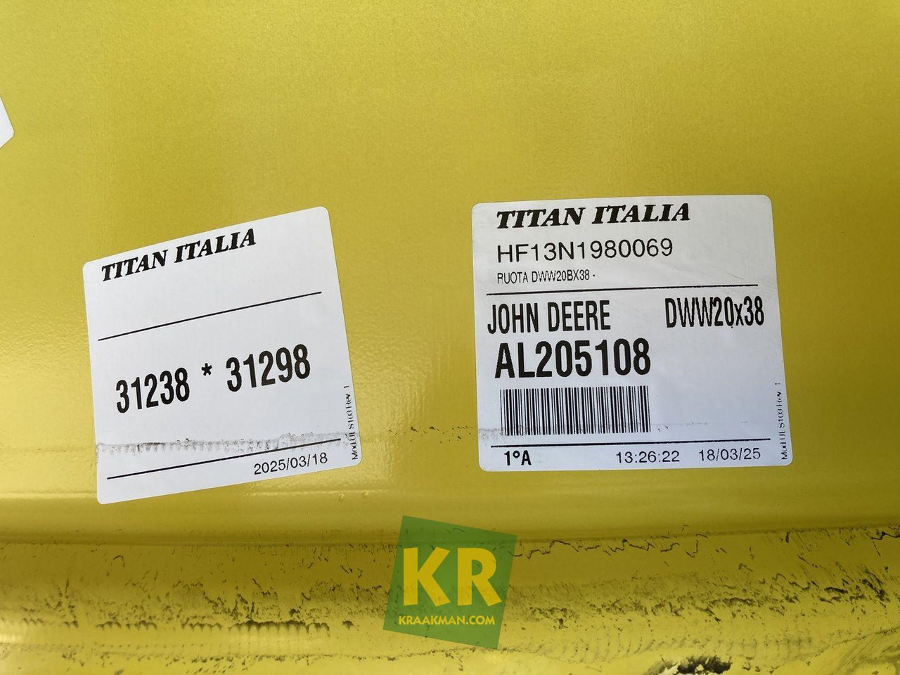 John Deere 18 X 38 velg - Felni - Traktor: 4 kép. John Deere 18 X 38 velg - Felni - Traktor: 4 kép.