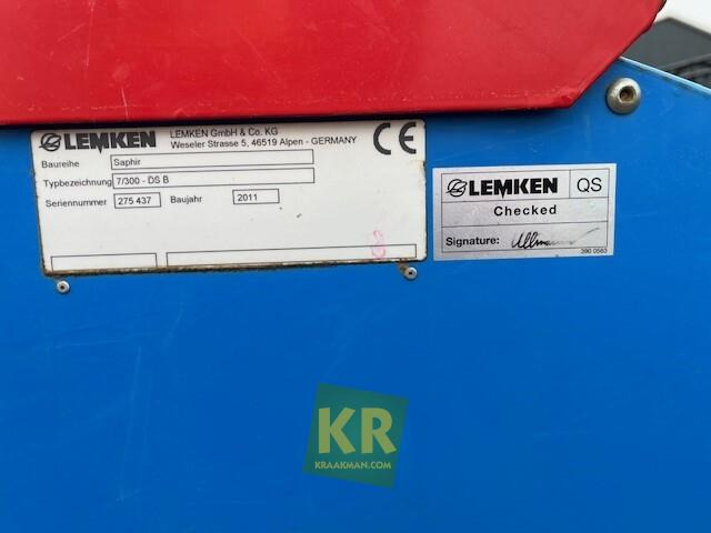 Lemken Saphir 7 - Kombinált vetőgép: 4 kép. Lemken Saphir 7 - Kombinált vetőgép: 4 kép.