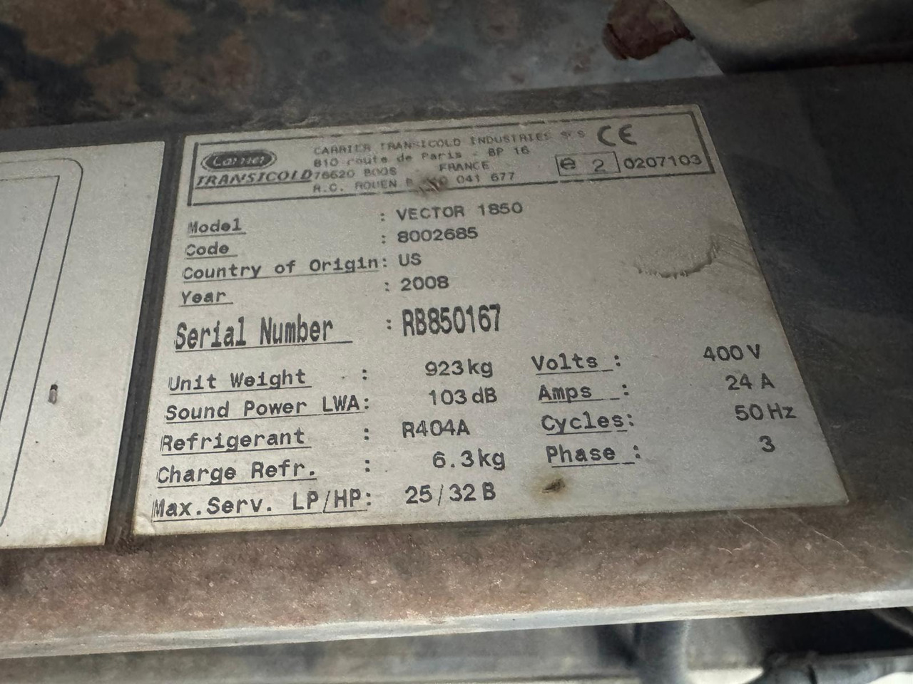 Chereau 2009 Vector 1850 – CBT223ER - Félpótkocsi hűtős: 5 kép. Chereau 2009 Vector 1850 – CBT223ER - Félpótkocsi hűtős: 5 kép.